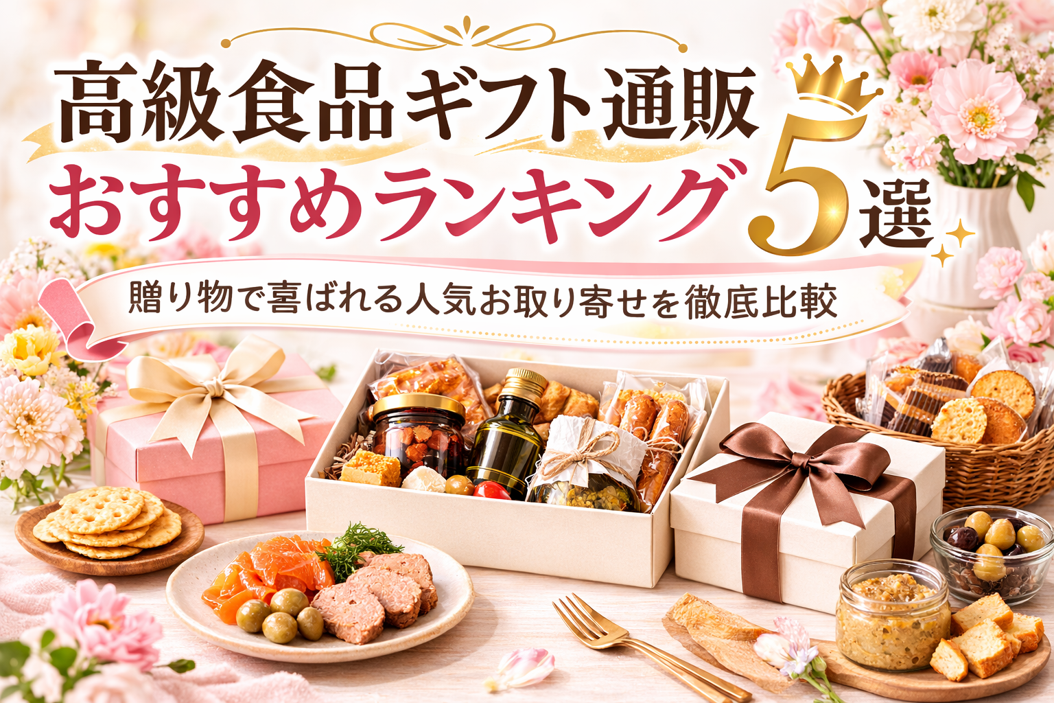高級食品ギフト通販おすすめランキング5選！贈り物で喜ばれる人気お取り寄せを徹底比較